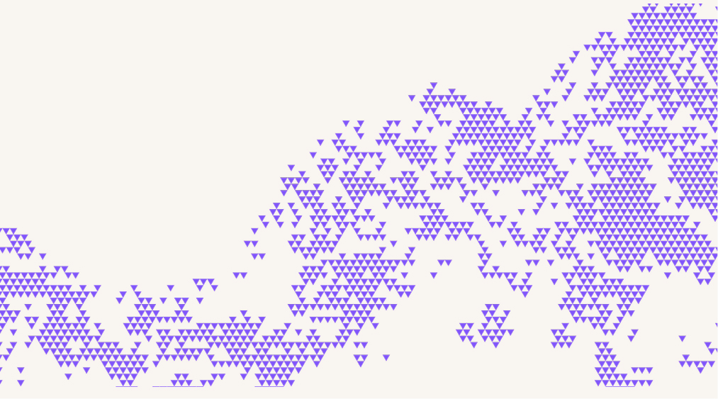 Purple dot pattern forming a wave