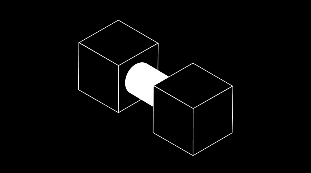 Dumbbell icon on dark background