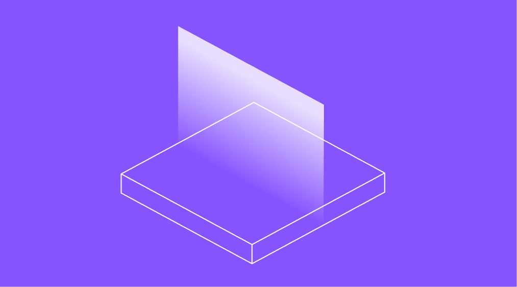 Abstract illustration over purple background
